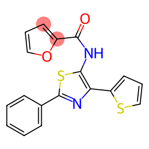 N-[2-Phenyl-4-(thiophen-2-yl)-1,3-thiazol-5-yl]furan-2-carboxamide