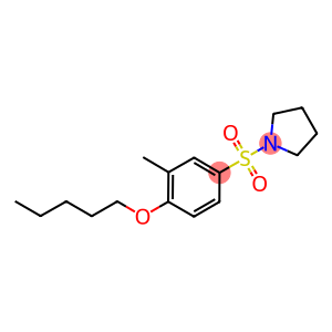 2-methyl-4-(1-pyrrolidinylsulfonyl)phenyl pentyl ether