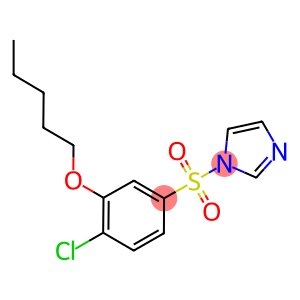 2-chloro-5-(1H-imidazol-1-ylsulfonyl)phenyl pentyl ether