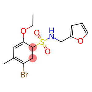 5-bromo-2-ethoxy-N-(2-furylmethyl)-4-methylbenzenesulfonamide