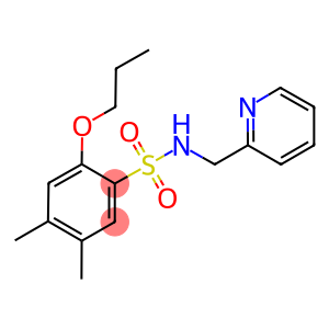 4,5-dimethyl-2-propoxy-N-(2-pyridinylmethyl)benzenesulfonamide