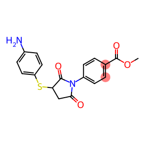 methyl 4-[3-(4-aminophenyl)sulfanyl-2,5-dioxo-pyrrolidin-1-yl]benzoate