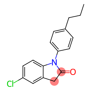 5-chloro-1-(4-propyl-phenyl)-1,3-dihydro-indol-2-one