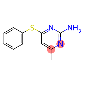 2-Pyrimidinamine, 4-methyl-6-(phenylthio)-