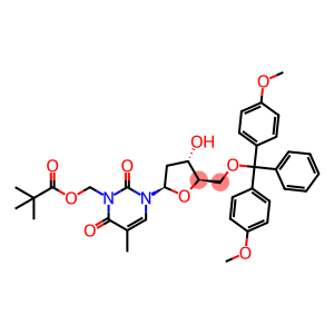 Thymidine, 5'-O-[bis(4-methoxyphenyl)phenylmethyl]-3-[(2,2-dimethyl-1-oxopropoxy)methyl]- (9CI)