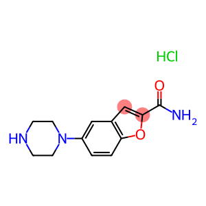 5-(1-Piperazinyl)-2-benzofurancarboxamide hydrochloride