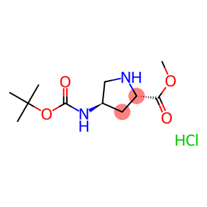 (2S,4R)-4-Boc-Aminopyrrolidine-2-carboxylic acid methyl ester hydrochloride