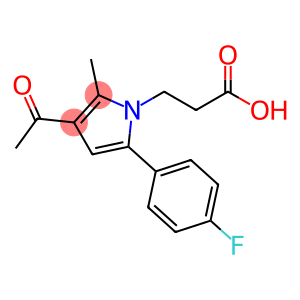 3-[3-乙酰基-5-(4-氟苯基)-2-甲基-1H-吡咯-1-基]丙酸