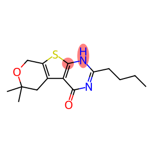 2-BUTYL-6,6-DIMETHYL-3,5,6,8-TETRAHYDRO-4H-PYRANO[4',3':4,5]THIENO[2,3-D]PYRIMIDIN-4-ONE