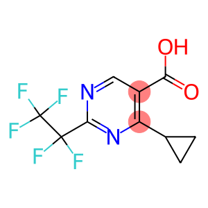 4-CYCLOPROPYL--2-PENTAFLUORO ETHYL-PYRIMIDINE-5-CARBOXYLIC ACID