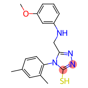 4-(2,4-DIMETHYLPHENYL)-5-(((3-METHOXYPHENYL)AMINO)METHYL)-4H-1,2,4-TRIAZOLE-3-THIOL