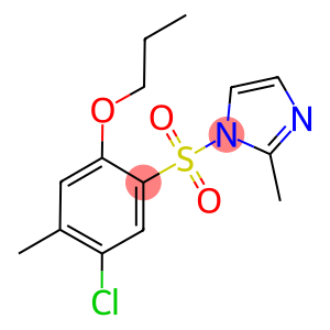 4-chloro-5-methyl-2-[(2-methyl-1H-imidazol-1-yl)sulfonyl]phenyl propyl ether