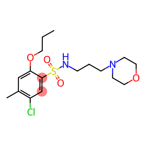 5-chloro-4-methyl-N-[3-(4-morpholinyl)propyl]-2-propoxybenzenesulfonamide