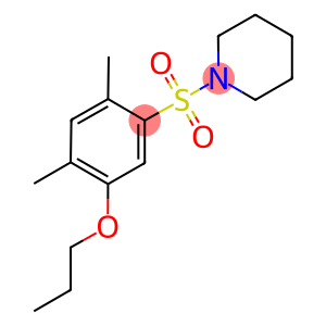 2,4-dimethyl-5-(1-piperidinylsulfonyl)phenyl propyl ether