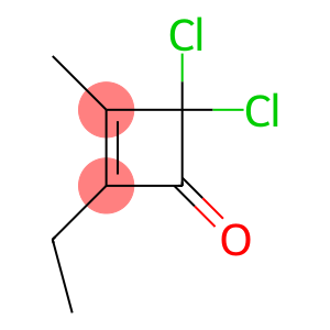 2-Cyclobuten-1-one,  4,4-dichloro-2-ethyl-3-methyl-