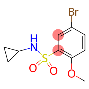 5-BROMO-N-CYCLOPROPYL-2-METHOXYBENZENESULPHONAMIDE 97