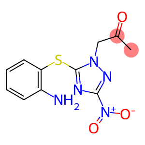 1-{5-[(2-aminophenyl)sulfanyl]-3-nitro-1H-1,2,4-triazol-1-yl}acetone