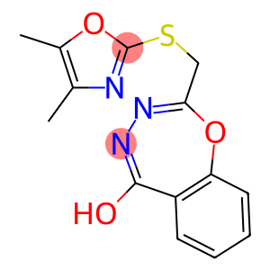 2-{[(4,5-dimethyl-1,3-oxazol-2-yl)sulfanyl]methyl}-1,3,4-benzoxadiazepin-5-ol