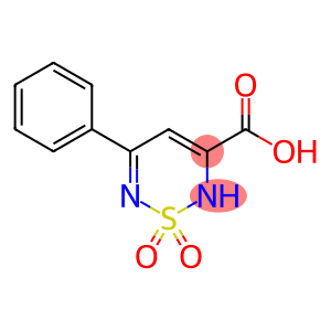 1,1-dioxo-5-phenyl-2H-1,2,6-thiadiazine-3-carboxylic acid