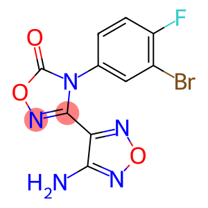 3-(4-amino-1,2,5-oxadiazol-3-yl)-4-(3-bromo-4-fluorophenyl)-1,2,4-oxadiazole-5(4H)-one