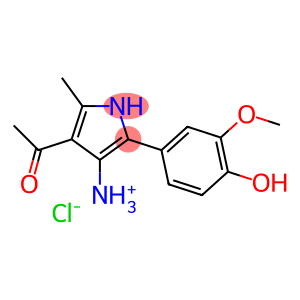 [4-acetyl-2-(4-hydroxy-3-methoxy-phenyl)-5-methyl-1H-pyrrol-3-yl]azani um chloride