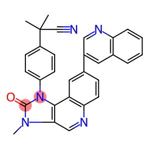 2-methyl-2-(4-(3-methyl-2-oxo-8-(quinolin-3-yl)-2,3-dihydro-1H-imidazo[4,5-c]quinolin-1-yl)phenyl)propanenitrile