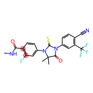 MDV 3100,4-[3-[4-Cyano-3-(trifluoroMethyl)phenyl]-5,5-diMethyl-4-oxo-2-thioxo-1-iMidazolidinyl]-2-fluoro-N-MethylbenzaMide