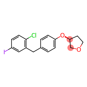 (3S)-3-{4-[(2-chloro-5-iodophenyl)methyl]phenoxy}oxolane