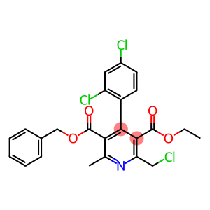 3,5-Pyridinedicarboxylic  acid,  2-(chloromethyl)-4-(2,4-dichlorophenyl)-6-methyl-,  3-ethyl  5-(phenylmethyl)  ester