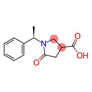 5-Oxo-1-[(1R)-1-phenylethyl]pyrrolidine-3(R,S)-carboxylic acid