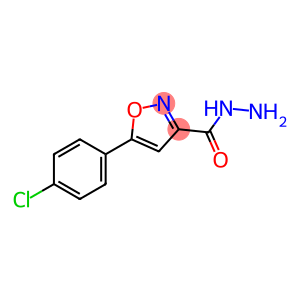 3-isoxazolecarboxylic acid, 5-(4-chlorophenyl)-, hydrazide