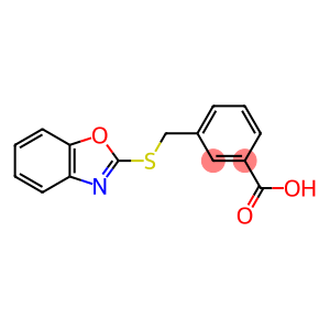 3-[(1,3-benzoxazol-2-ylthio)methyl]benzoic acid