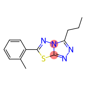 6-(2-methylphenyl)-3-propyl[1,2,4]triazolo[3,4-b][1,3,4]thiadiazole