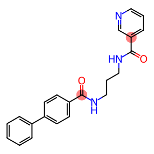 N-{3-[([1,1'-biphenyl]-4-ylcarbonyl)amino]propyl}nicotinamide