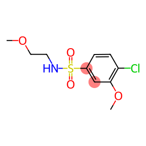 4-chloro-3-methoxy-N-(2-methoxyethyl)benzenesulfonamide