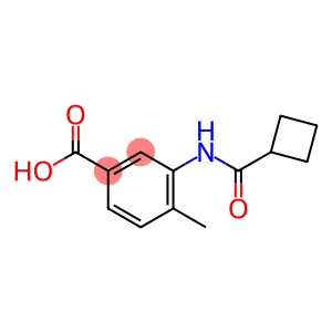 3-(Cyclobutanecarboxamido)-4-methylbenzoic acid