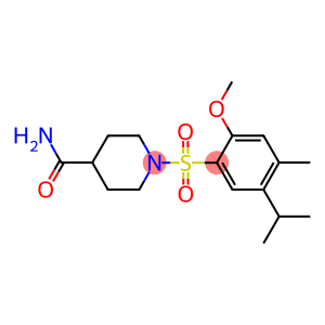 1-[(5-isopropyl-2-methoxy-4-methylphenyl)sulfonyl]-4-piperidinecarboxamide