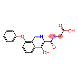 Glycine,  N-[(4-hydroxy-8-phenoxy-3-isoquinolinyl)carbonyl]-