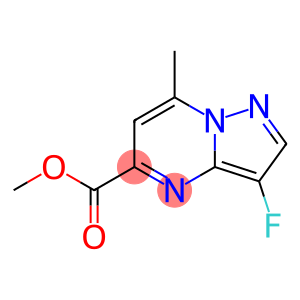 3-Fluoro-7-methylpyrazolo[1,5-a]pyrimidine-5-carboxylic acid methyl ester