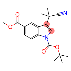 1H-Indole-1,5-dicarboxylic acid, 3-(1-cyano-1-methylethyl)-, 1-(1,1-dimethylethyl) 5-methyl ester