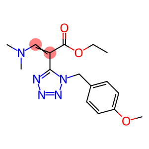 3-Dimethylamino-2-[1-(4-methoxy-benzyl)-1H-tetrazol-5-yl]-acrylic acid ethyl ester