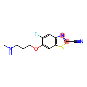 2-Benzothiazolecarbonitrile, 5-fluoro-6-[3-(methylamino)propoxy]-