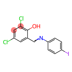 2,4-DICHLORO-6-((4-IODO-PHENYLIMINO)-METHYL)-PHENOL