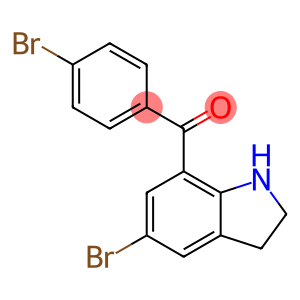 Methanone, (5-bromo-2,3-dihydro-1H-indol-7-yl)(4-bromophenyl)-