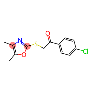 1-(4-chlorophenyl)-2-[(4,5-dimethyl-1,3-oxazol-2-yl)sulfanyl]ethanone