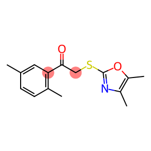 2-[(4,5-dimethyl-1,3-oxazol-2-yl)sulfanyl]-1-(2,5-dimethylphenyl)ethanone