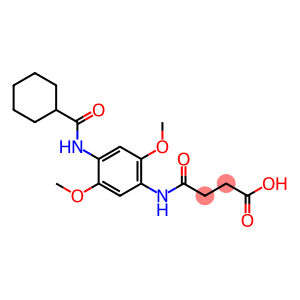 N-[4-(CYCLOHEXANECARBONYL-AMINO)-2,5-DIMETHOXY-PHENYL]-SUCCINAMIC ACID