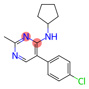 4-Pyrimidinamine, 5-(4-chlorophenyl)-N-cyclopentyl-2-methyl-