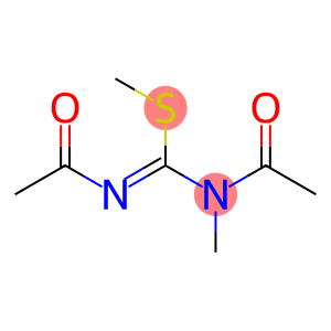 Carbamimidothioic  acid,  N,N-diacetyl-N-methyl-,  methyl  ester