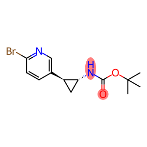 tert-butyl ((1R,2S)-2-(6-bromopyridin-3-yl)cyclopropyl)carbamate